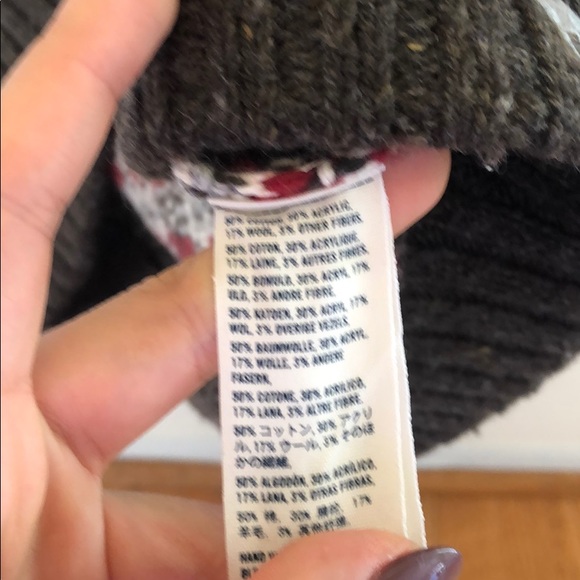 Abercrombie Brown Knit w Color block detail Vest - Picture 6 of 6